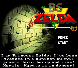 BS Zelda Map Two Restoration (english transaltion) Title Screen